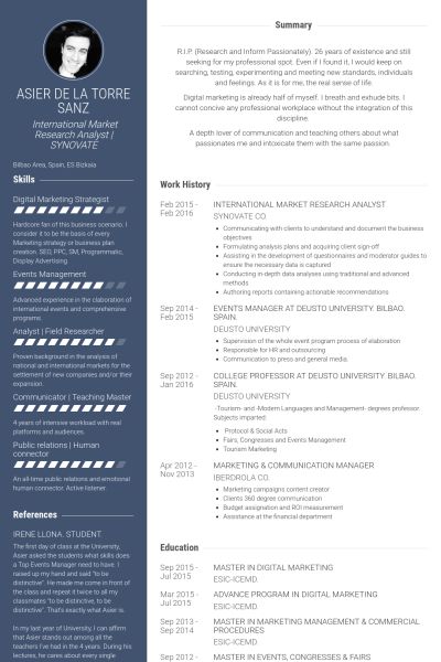 marketing analyst resumes