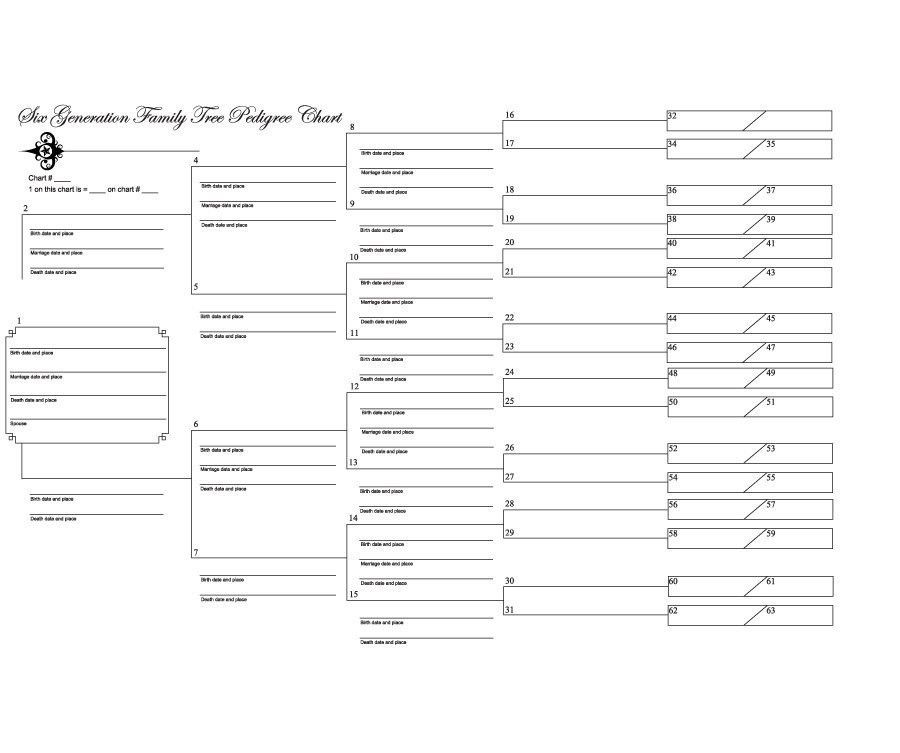 family tree format in word