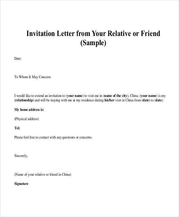 personal letter template word