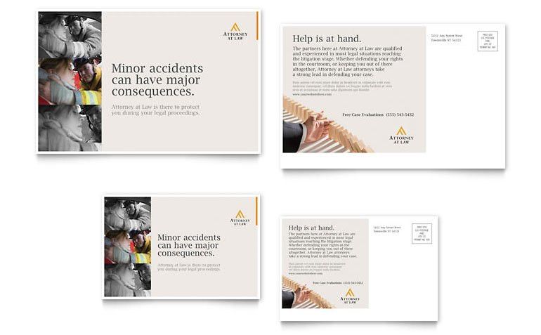 publisher postcard template