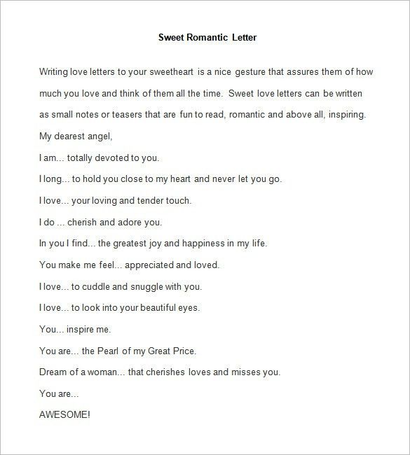 sweet love letters for her