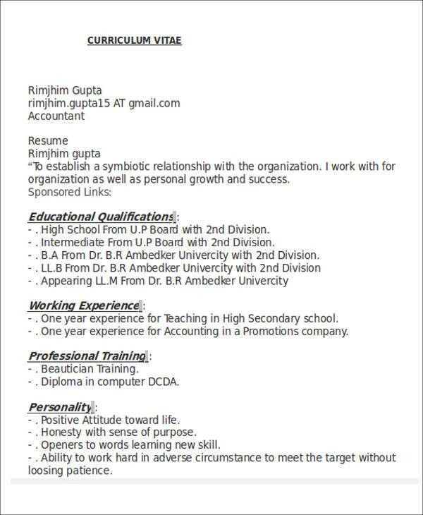diploma resume format electronics and communication engineering resume format for diploma holders