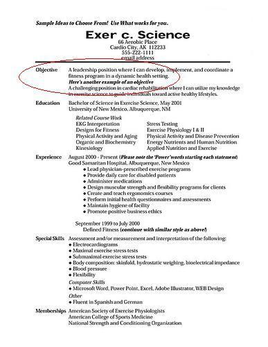 career goals example for resumes