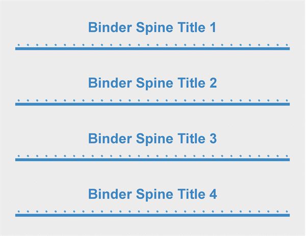 binder label template word