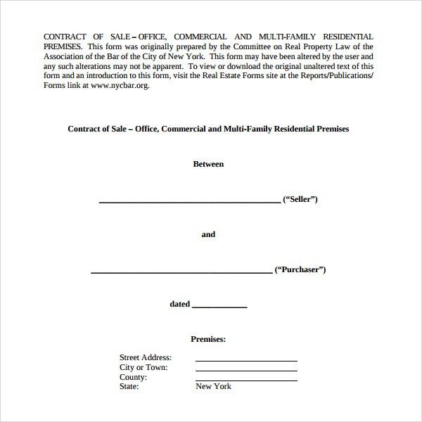 sales contract template