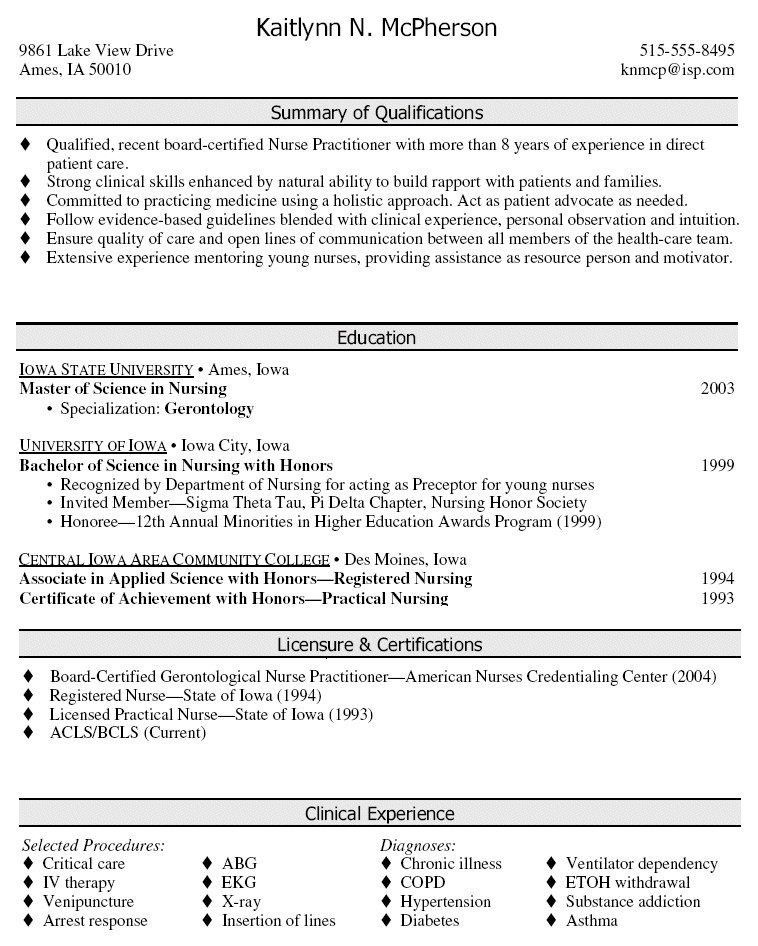 career summary resume example