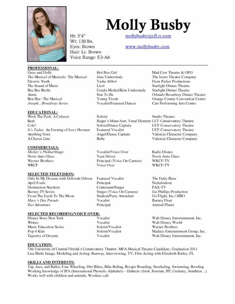 music director resumes