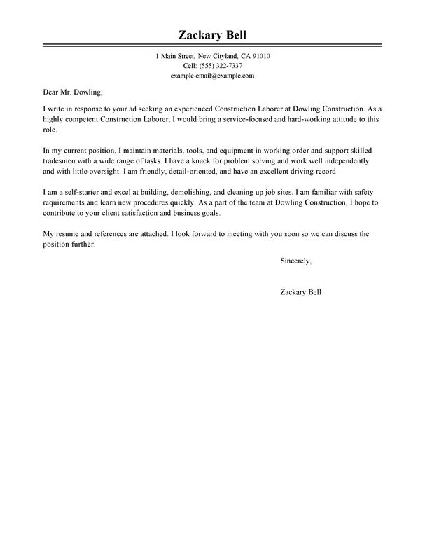 teacher cover letter examples