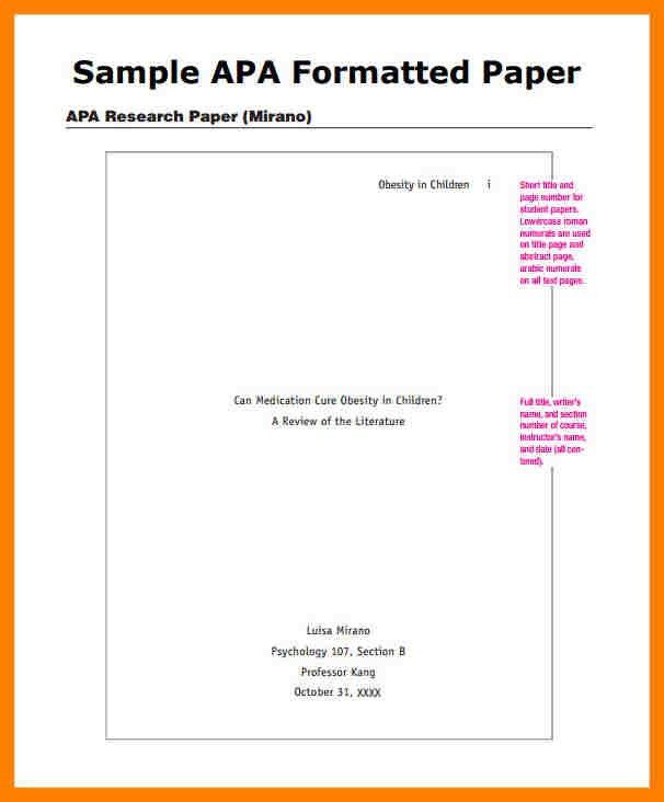 apa research paper template