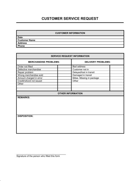information request form template