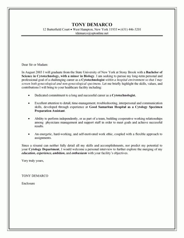 cold contact cover letter examples