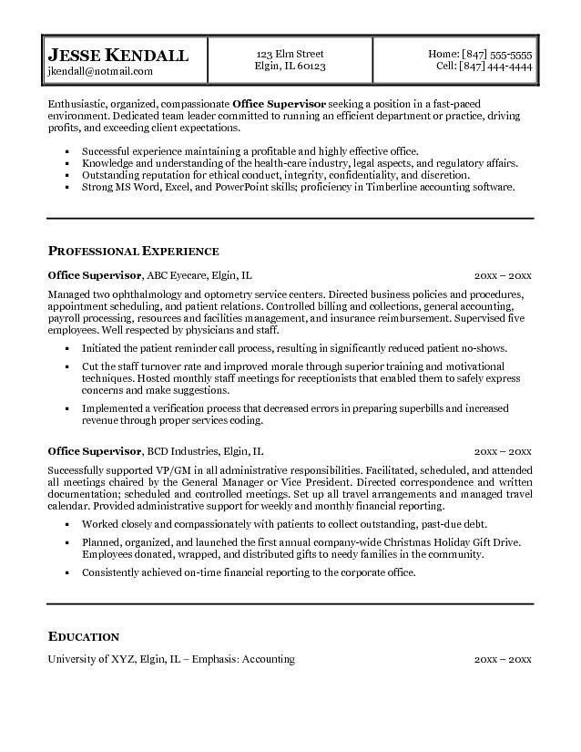 sample resume personal assistant