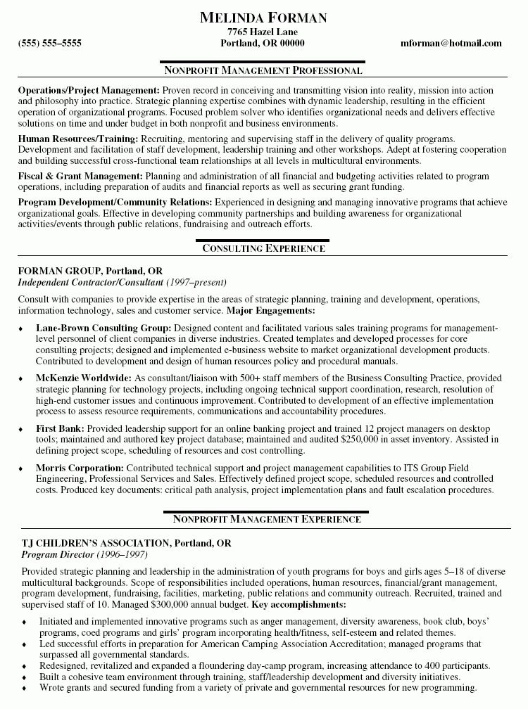 it consultant resume samples