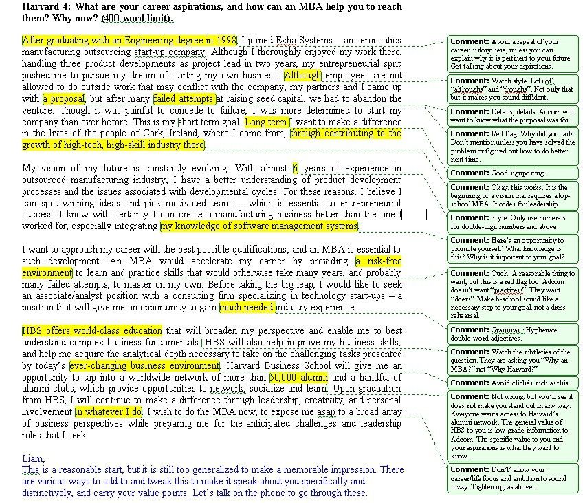 graduate school entrance essay examples