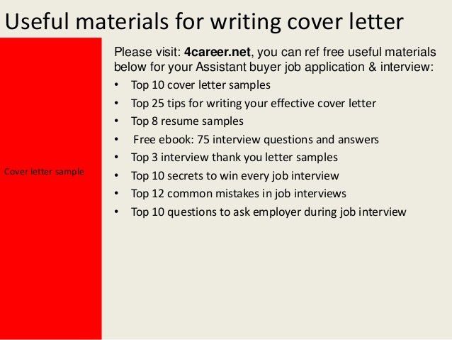 assistant media buyer cover letter