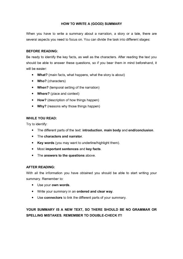 a good summary for a resumes