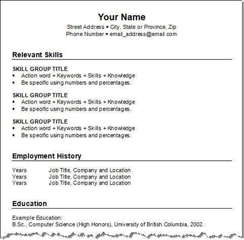 how to build a resume on word
