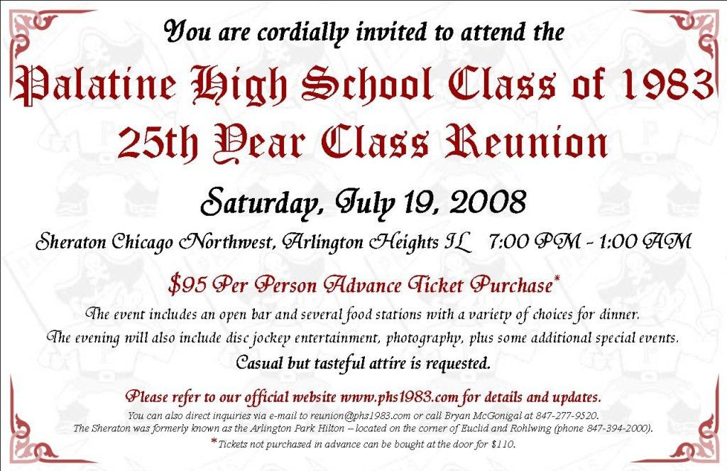 reunion invitation