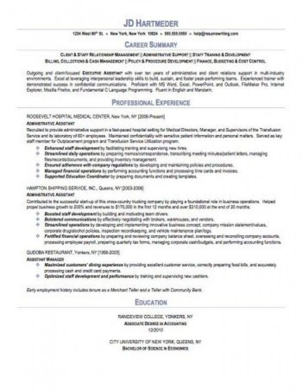 sample summary statement for resume