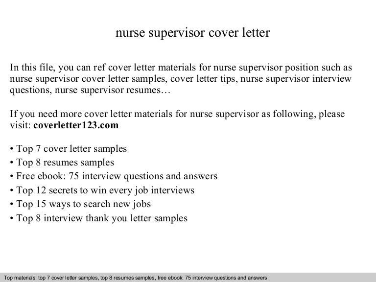 nursing supervisor resumes