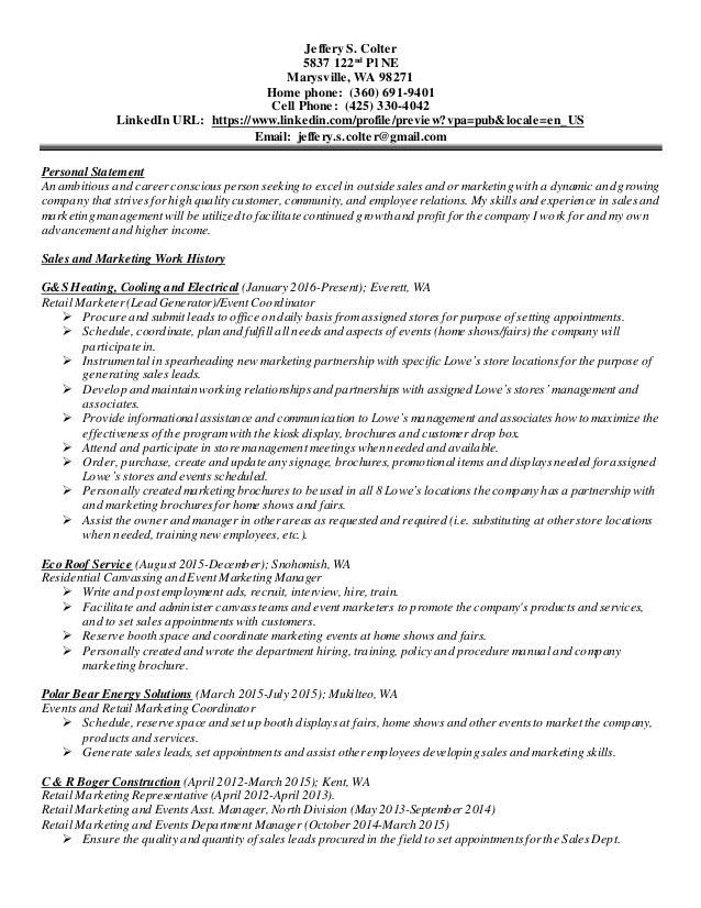 sales employee relation resume
