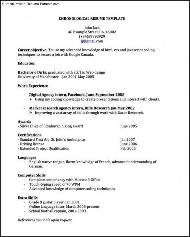 Resume Samples Canada Top Professionals Resume Templates Samples