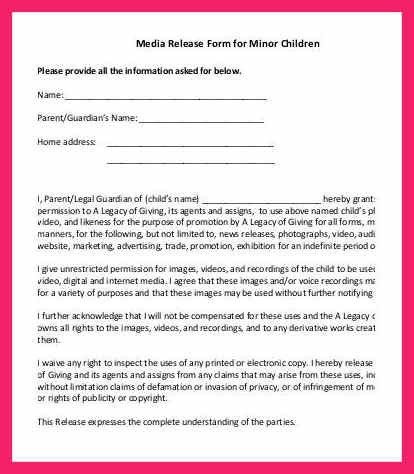 media release template