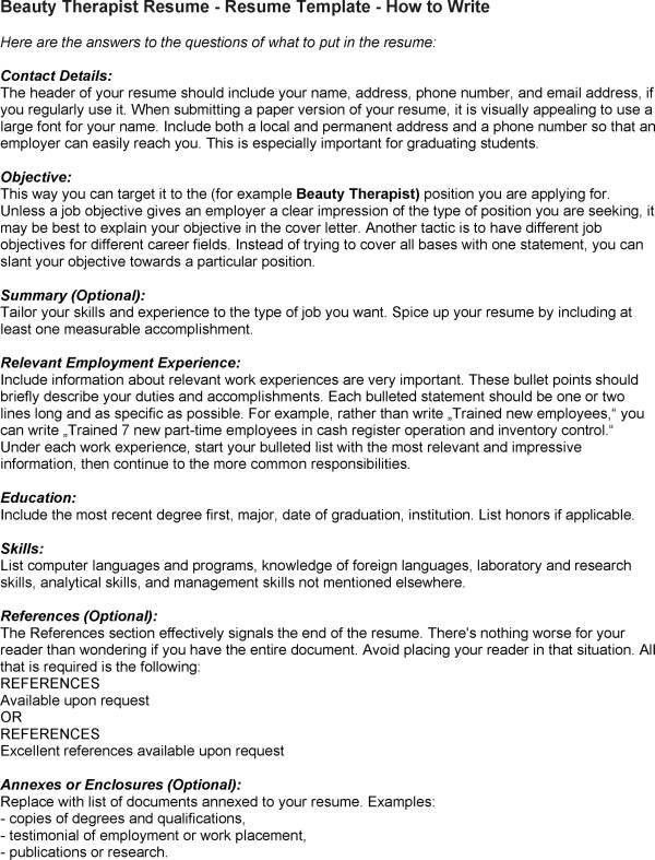beauty therapy cover letters