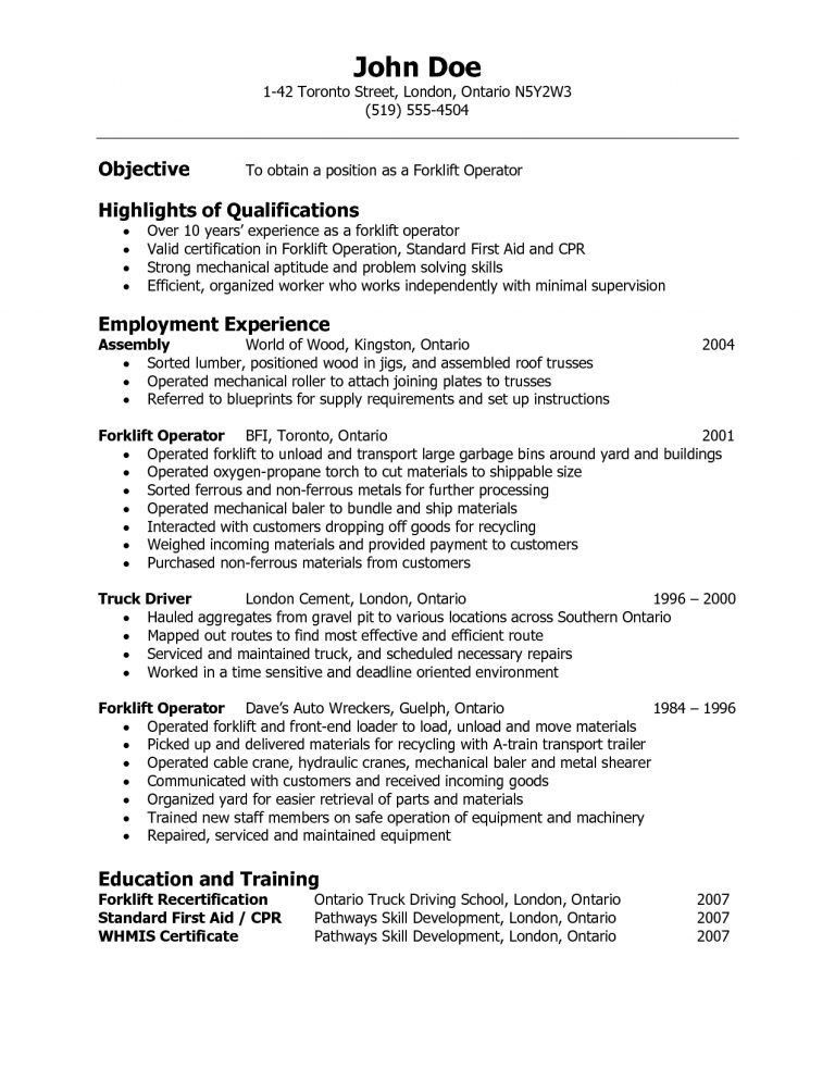 Xerox Operator Resume Simple Resume For Machine Operator Job