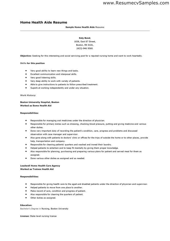 health care assistant cover letters