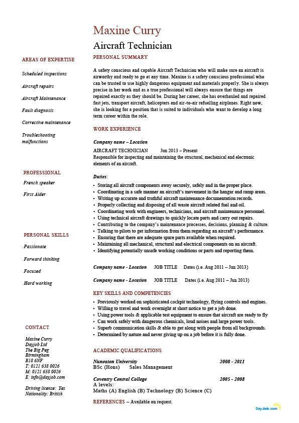 audio visual technician resume