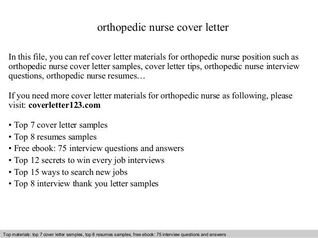 orthopedic nurse resumes