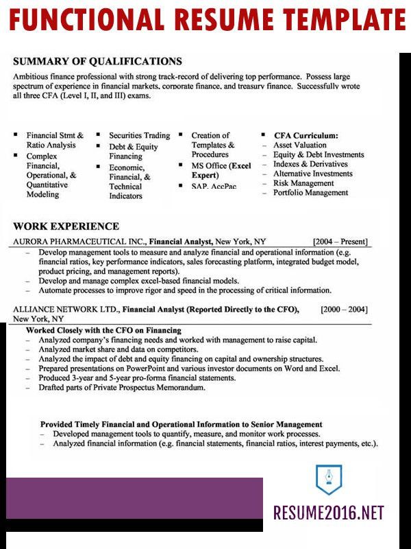 creating a functional resumes