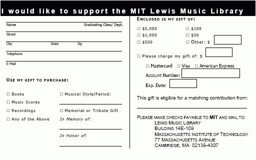 donation form template
