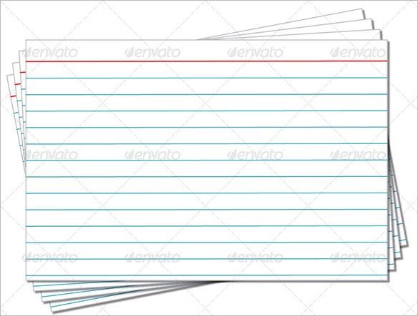 word 3x5 index card template