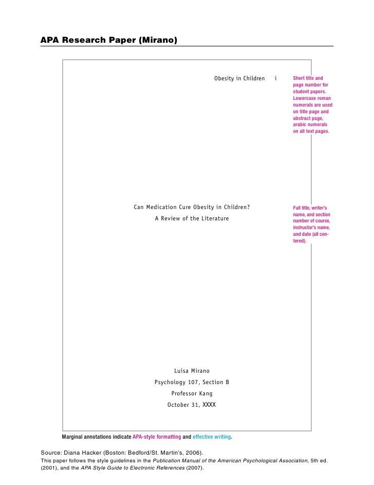 apa format 6th edition sample essay