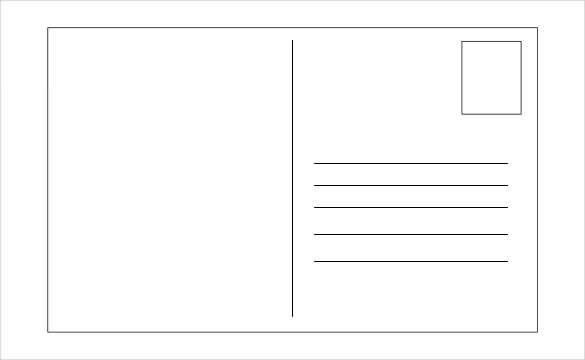 printable postcards template