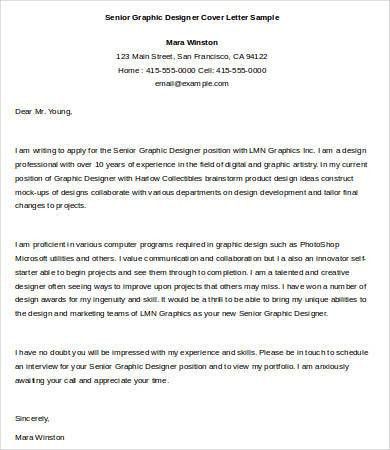 cover letter for designers