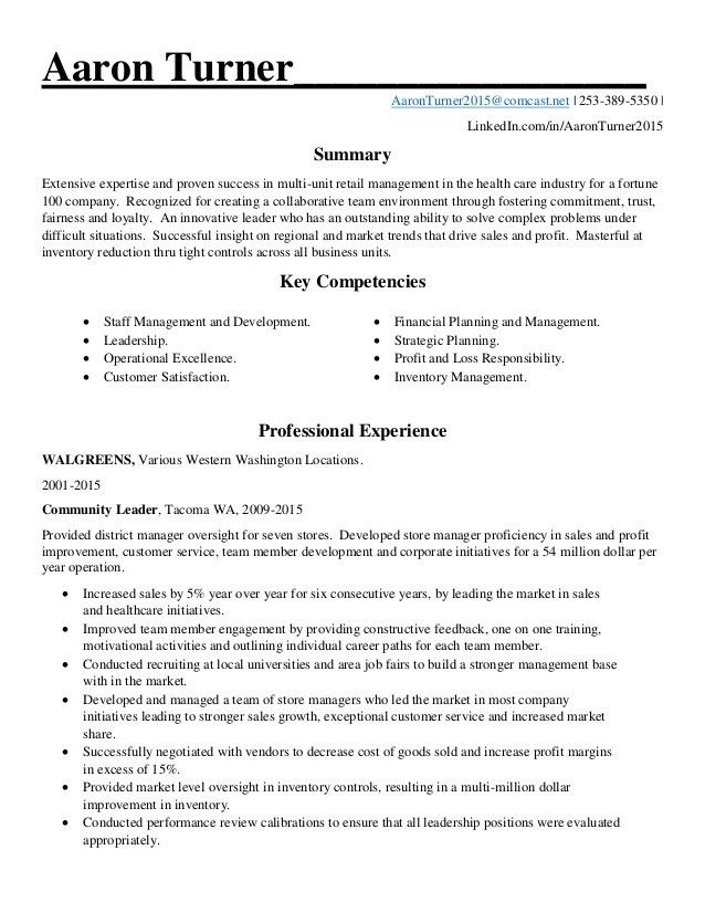 regional property manager resumes