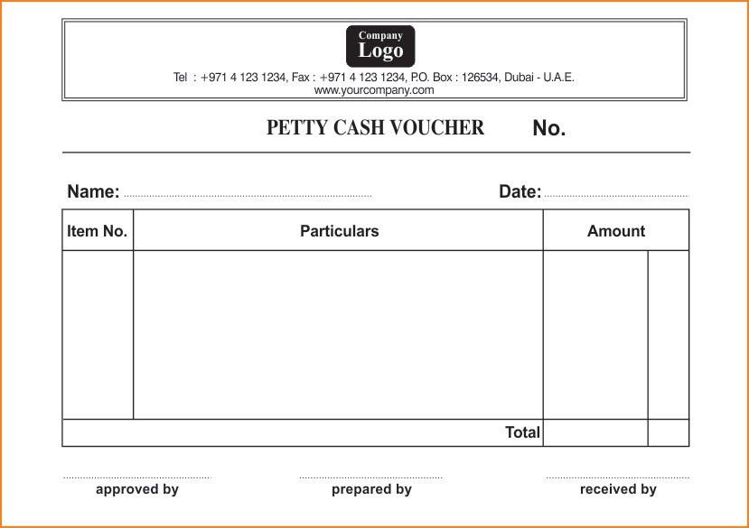 petty cash log pdf