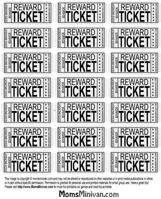 printable tickets