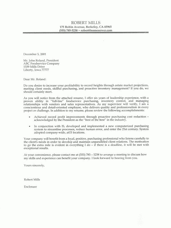 covering letter for it job