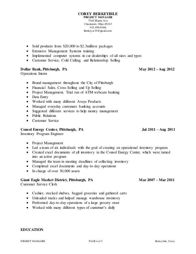grocery manager resumes