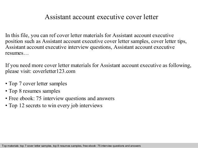 cover letter account executive