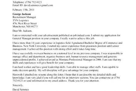 barista cover letter