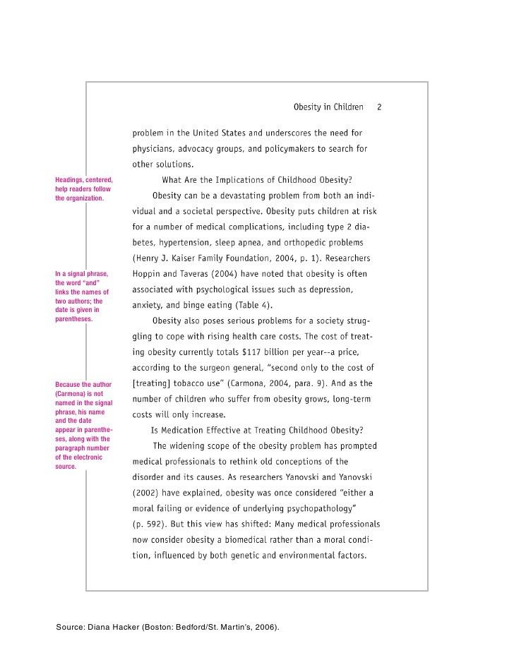 research paper outline examples