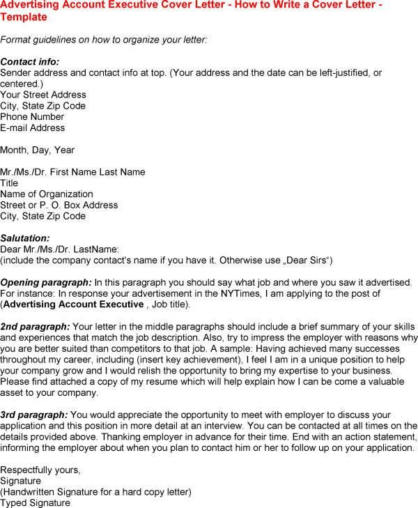 cover letter for ad agency