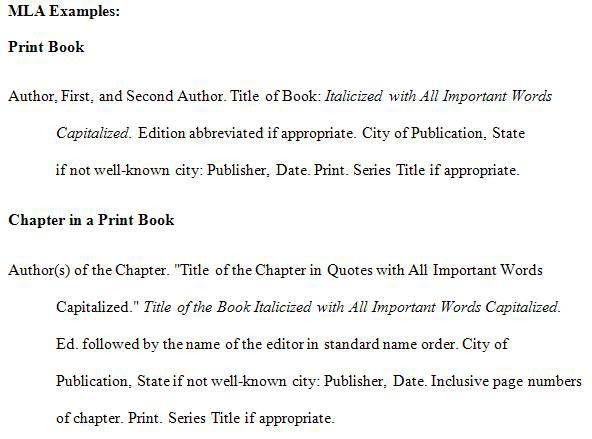 mla citations template