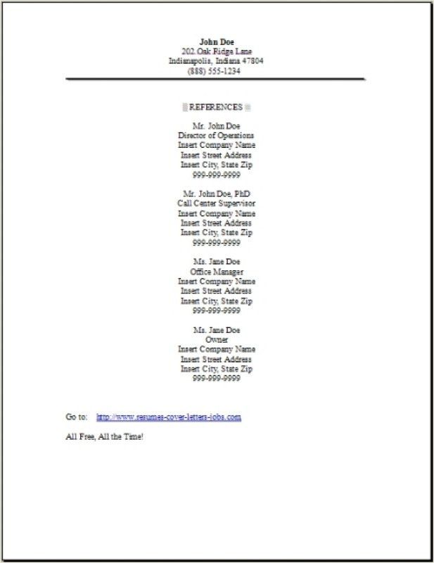 include references in resumes