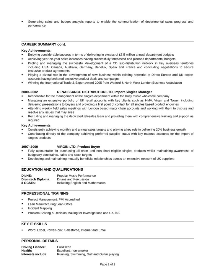 telemarketing resumes